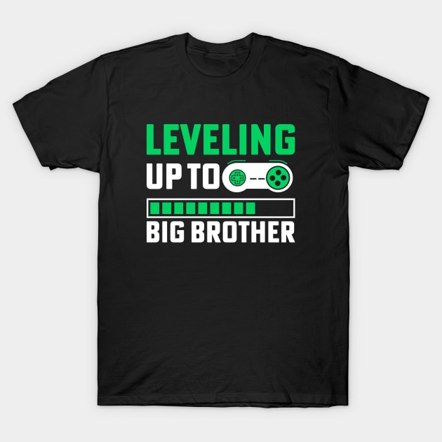 Leveling Up To Big Brother T-Shirt by Astramaze